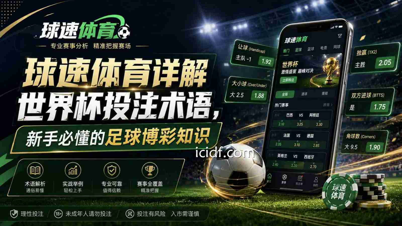 球速体育详解世界杯投注术语，新手必懂的足球博彩知识