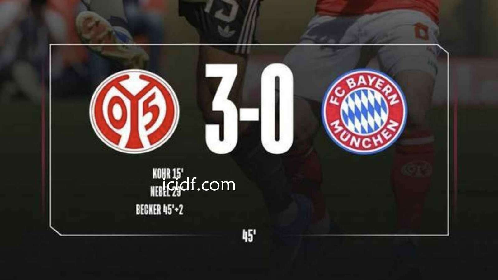 球速体育 | 美因茨VS拜仁 上半场3-0